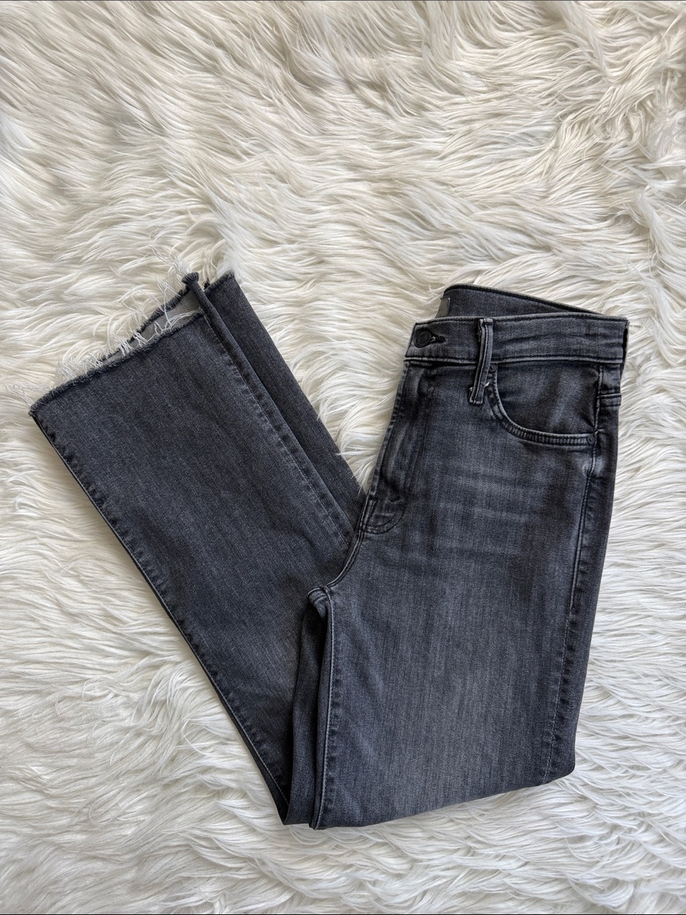 MOTHER “The Insider Crop Step Fray” Save Your Soul Jeans Size 27 - Picture 7 of 16